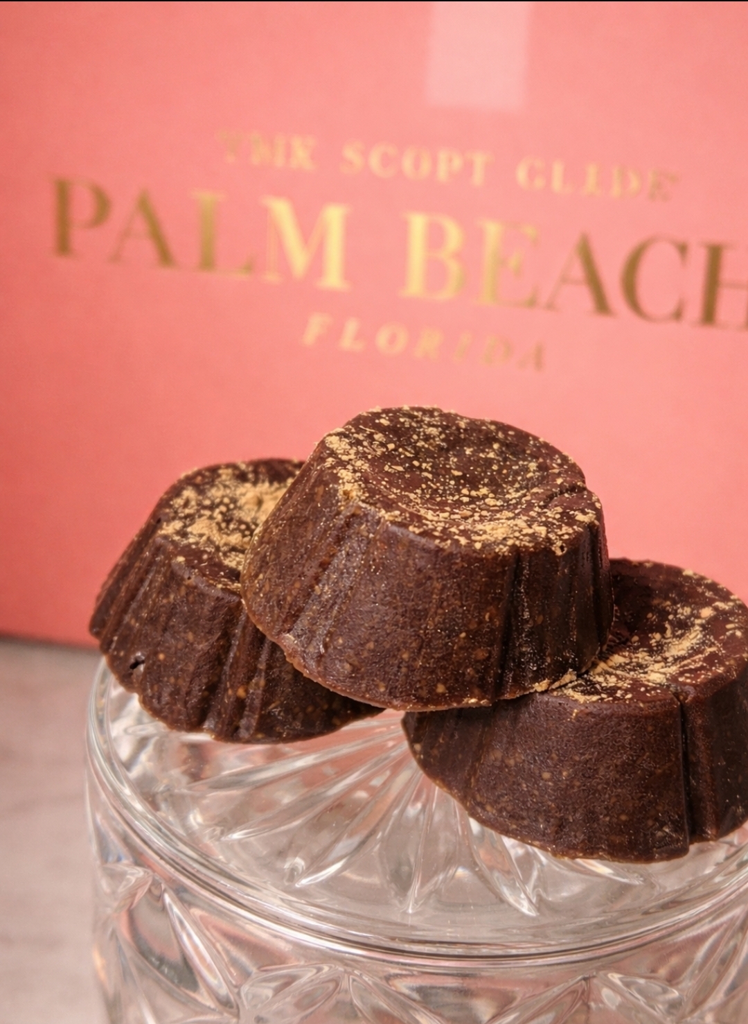 EnChoc artisan chocolates with Palm Beach Florida branding
